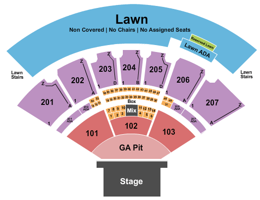 Cascades Amphitheater Suicideboys Seating Chart