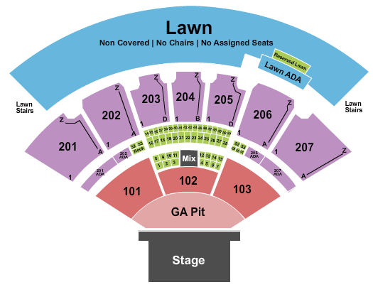 Cascades Amphitheater Suicideboys Seating Chart